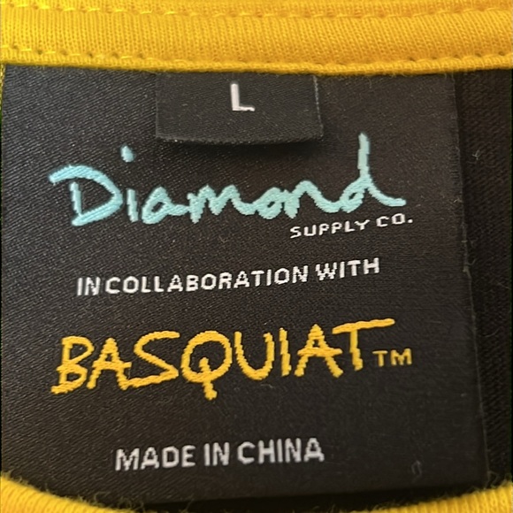 Diamond supply x Basquiat collab new york street art shirt large rare collab π - Picture 5 of 13
